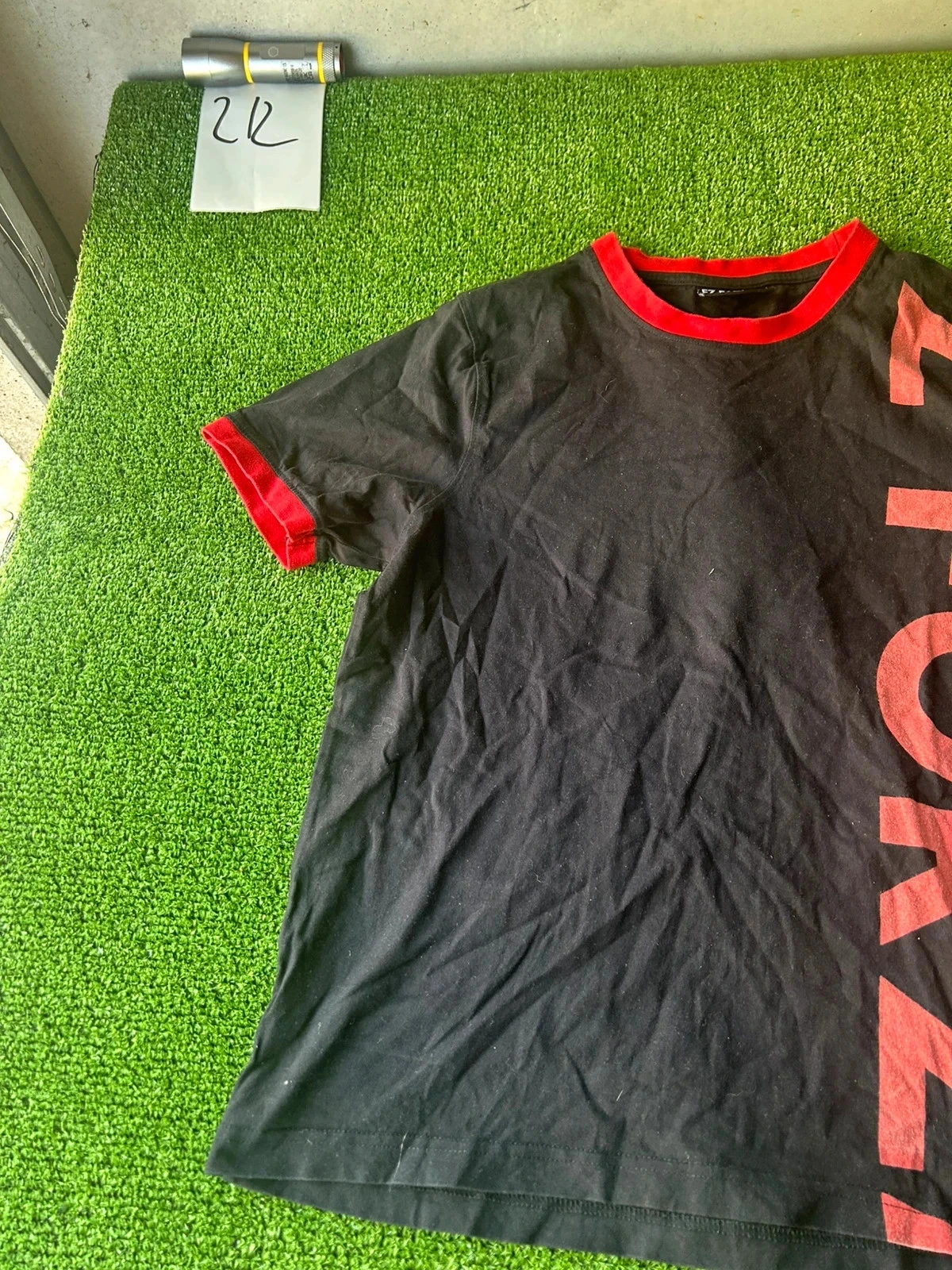 Black t-shirt with red patterns FZ Forza – photo 3